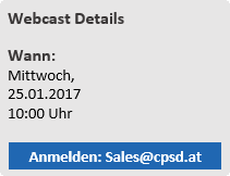 BitLocker Webcast am 25.01.2017 cpsd it-services GmbH